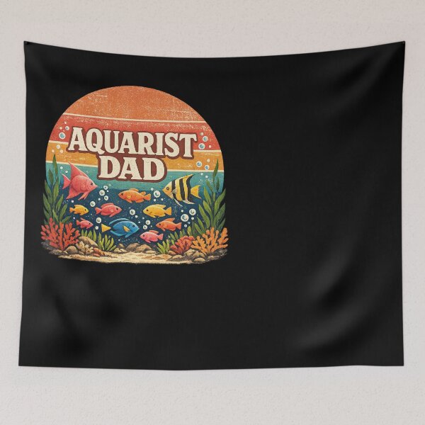 Item preview, Aquarist Dad Retro Aquarium Fish Lover Father designed and sold by faridman.