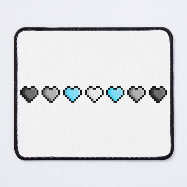 Item preview, Pixel Demiboy Pride Flag Hearts designed and sold by HarveyHandcraftsandDesigns.