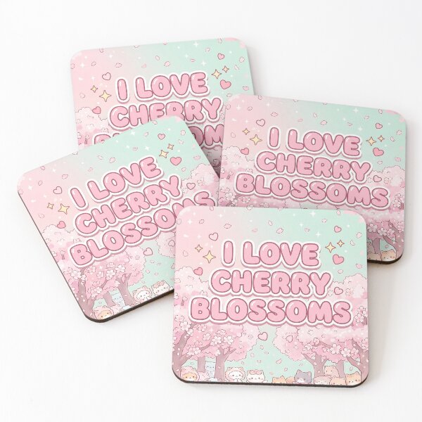 Item preview, I Love Cherry Blossoms With Cats designed and sold by Itsheartshop.