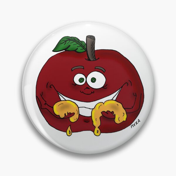 Item preview, Funny Sweet Apple – Honey Drip Food Art designed and sold by MyxaART.