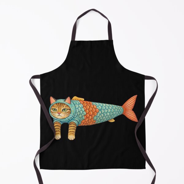 Item preview, Catfish - A jaded cat in a ridiculous fish costume designed and sold by SpookyShadesLab.