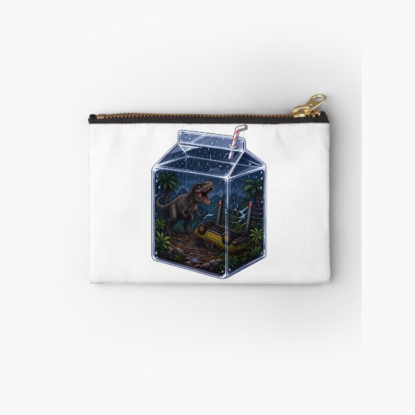 Item preview, Jurassic Park Milk Carton Pixel Art – Retro Cult Dino Scene designed and sold by Anteverse.