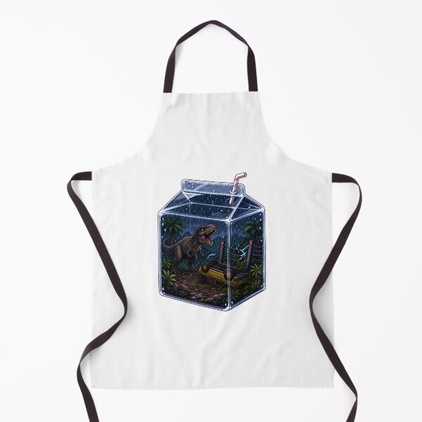 Item preview, Jurassic Park Milk Carton Pixel Art – Retro Cult Dino Scene designed and sold by Anteverse.