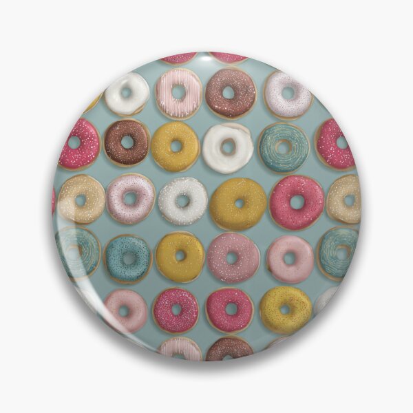 Artikelvorschau, Süßes, farbenfrohes Donut-Muster, Dessert-Design für Feinschmecker entworfen und verkauft von NicolasGlowArt.