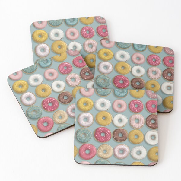 Item preview, Sweet Colorful Donut Pattern Dessert Foodie Design designed and sold by NicolasGlowArt.