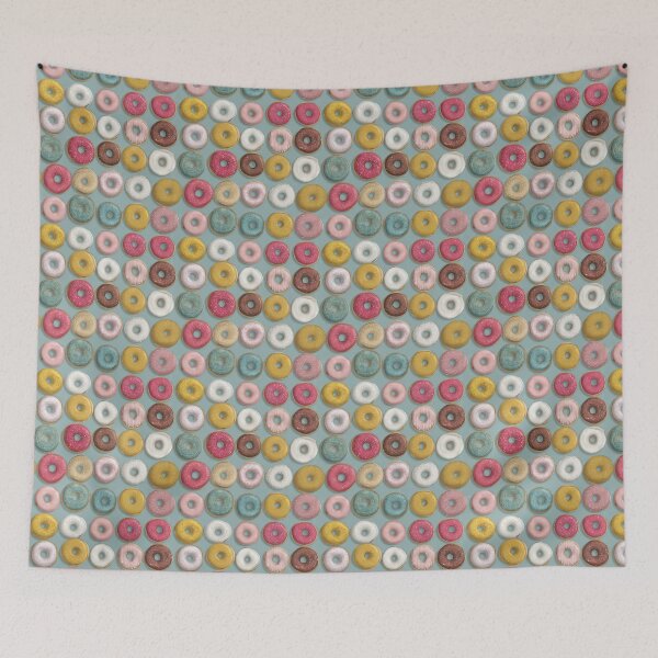 Item preview, Sweet Colorful Donut Pattern Dessert Foodie Design designed and sold by NicolasGlowArt.