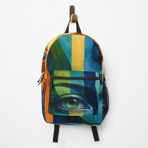 Item preview, Colorful Striped Face Portrait designed and sold by cuprum.