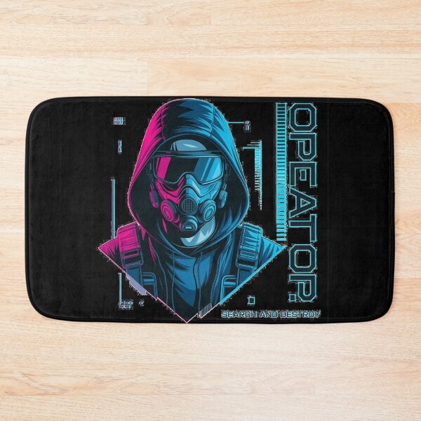 Item preview, Neon Tactical Operator - Search and Destroy Cyberpunk Streetwear designed and sold by Thompika.
