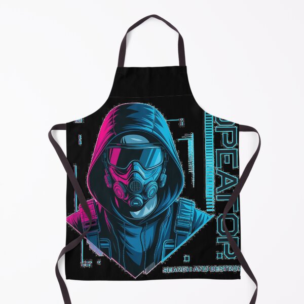 Item preview, Neon Tactical Operator - Search and Destroy Cyberpunk Streetwear designed and sold by Thompika.
