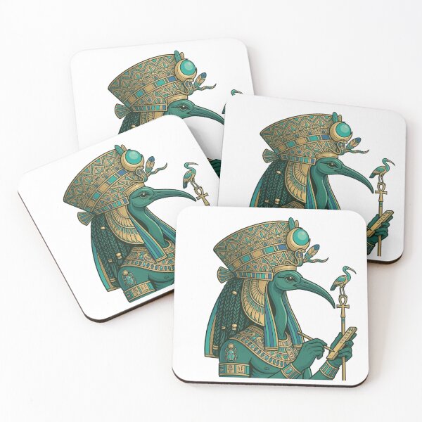Item preview, Thoth Egyptian God of Wisdom – Ancient Egypt Sacred Ibis Art Design designed and sold by Queen Cleopatra.