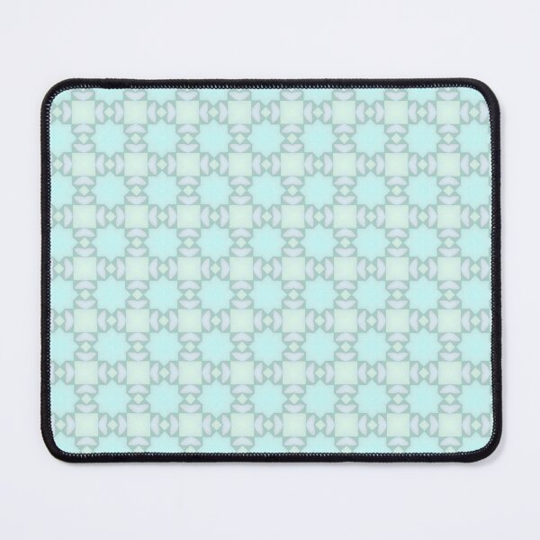 Item preview, Soft Mint Geometric Grid Seamless Abstract Pattern designed and sold by MegaNovaArt.