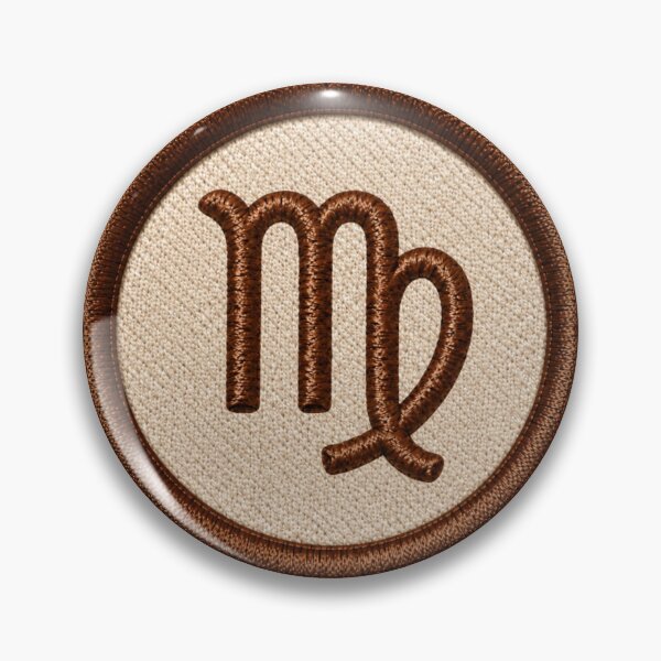 Item preview, Earthy Brown Virgo Maiden Embroidery Patch designed and sold by Fangtasia77.