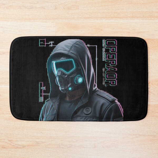 Item preview, Neon Tactical Operator - Search and Destroy Cyberpunk Streetwear designed and sold by Thompika.