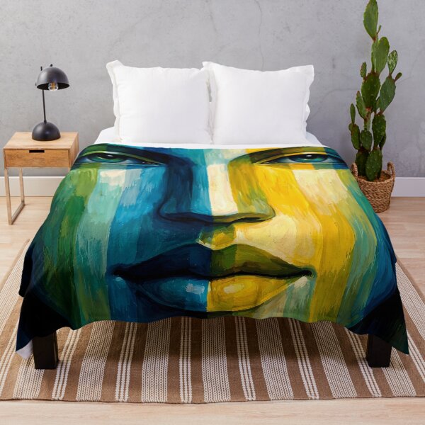 Item preview, Colorful Abstract Face designed and sold by cuprum.