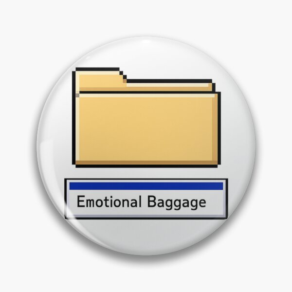 Item preview, Emotional Baggage - 90s Webcore Retro PC Folder designed and sold by Retro Mood Co.