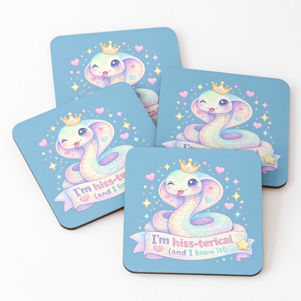 Item preview, Pastel Cute Cobra with Funny Quote – Kawaii Snake Cartoon Transparent PNG designed and sold by StickyDelights.
