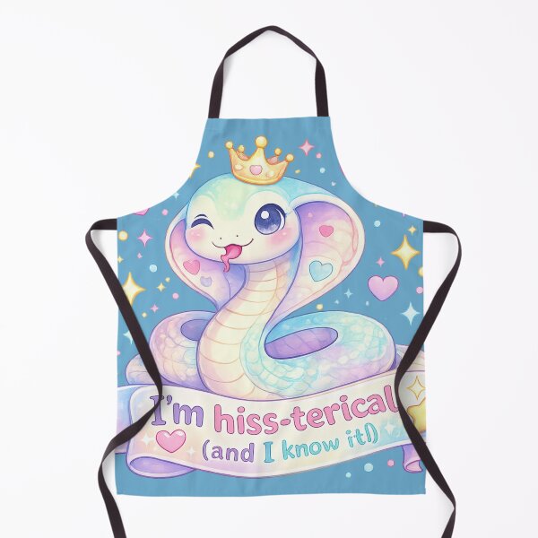 Item preview, Pastel Cute Cobra with Funny Quote – Kawaii Snake Cartoon Transparent PNG designed and sold by Nusha Creations.