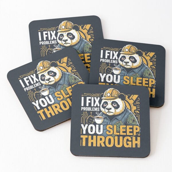 Item preview, Funny Night Shift Panda designed and sold by AmazingWorld91.