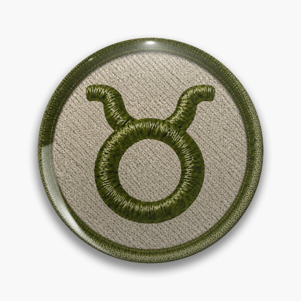 Item preview, Forest Green Taurus Bull Stitched Emblem designed and sold by Fangtasia77.
