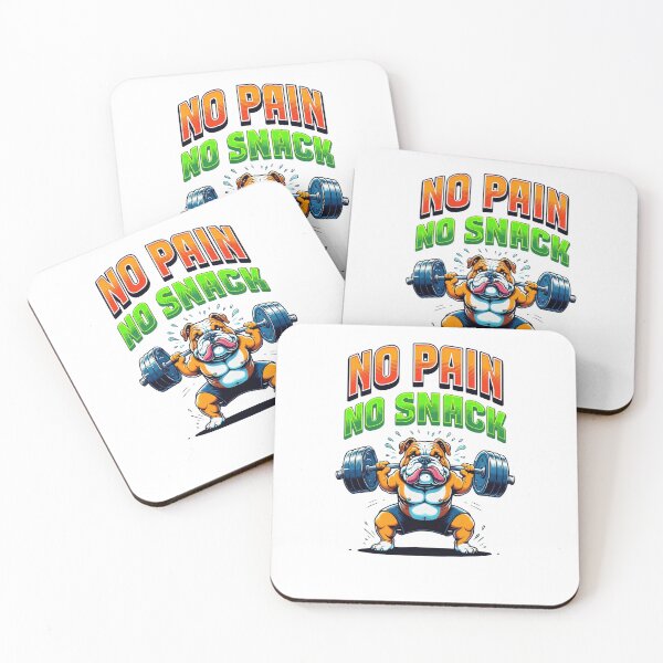 Item preview, Funny bulldog picture exercising with weights designed and sold by lucyinspace.