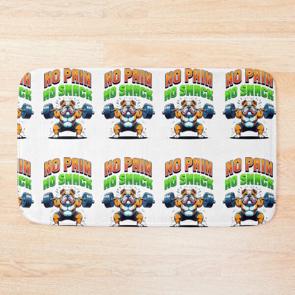 Item preview, Funny bulldog picture exercising with weights designed and sold by lucyinspace.