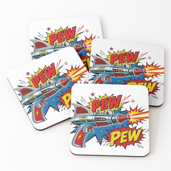 Item preview, Pew Pew 50s Raygun - Vintage Pulp Sci-Fi Comic designed and sold by Retro Mood Co.