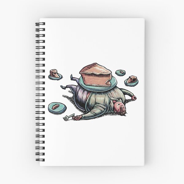 Item preview, man lies on his back with a huge slice of cheesecake on his big belly designed and sold by LisaHaney.