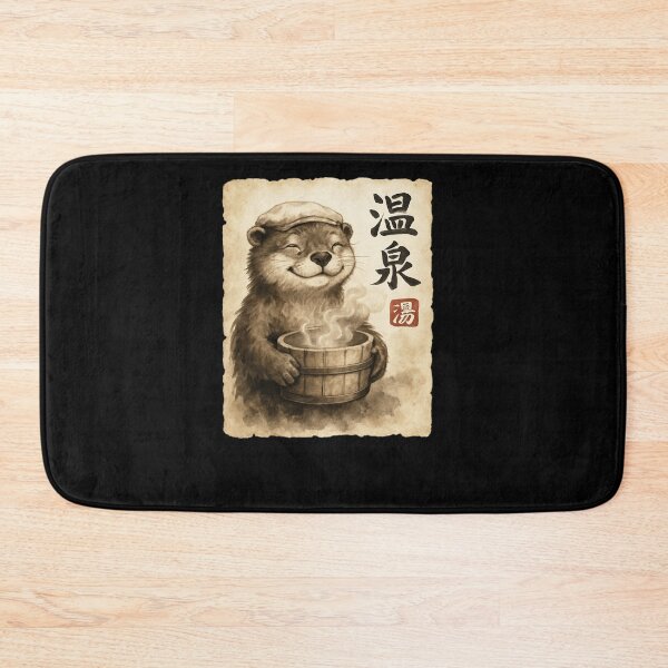 Item preview, Smiling Otter Onsen Bath designed and sold by SiarheiYur.