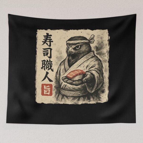 Item preview, Sushi Falcon Warrior designed and sold by SiarheiYur.