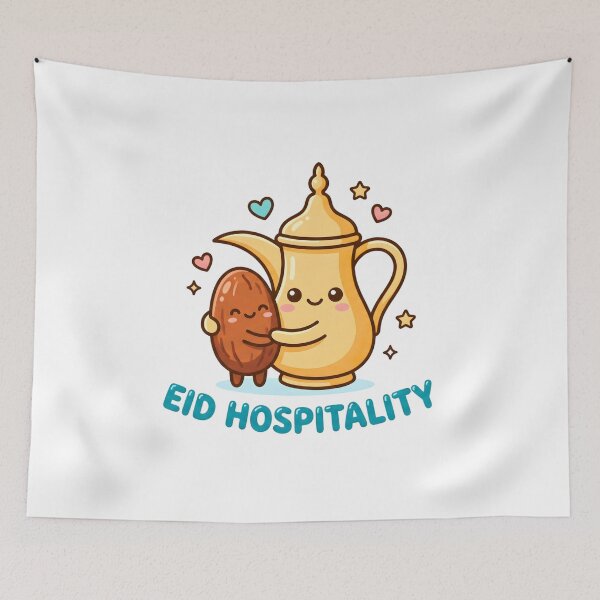 Item preview, Kawaii Eid Hospitality Arabic Coffee and Date designed and sold by TheCuriousPawn.