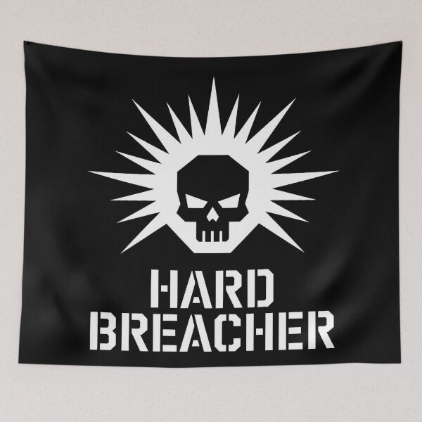 Item preview, Hard Breacher Stencil Icon - Tactical Minimalist Skull designed and sold by Thompika.