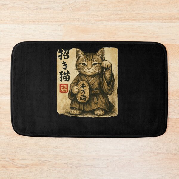 Item preview, Maneki Neko Ink Wash Charm designed and sold by SiarheiYur.