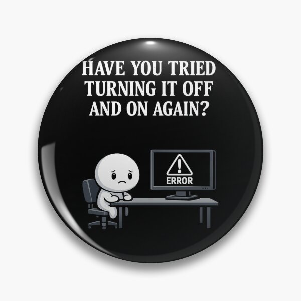 Item preview, Funny IT Tech Support Turning it Off and on Again Restart PC Performance designed and sold by faridman.