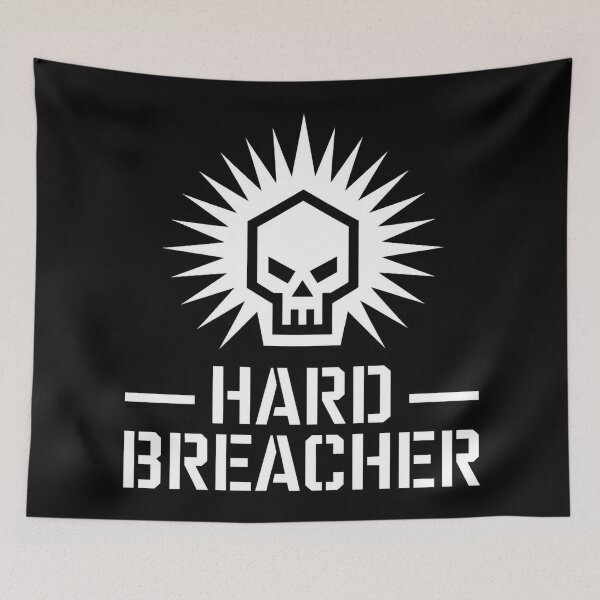 Item preview, Hard Breacher Stencil Icon - Tactical Minimalist Skull designed and sold by Thompika.