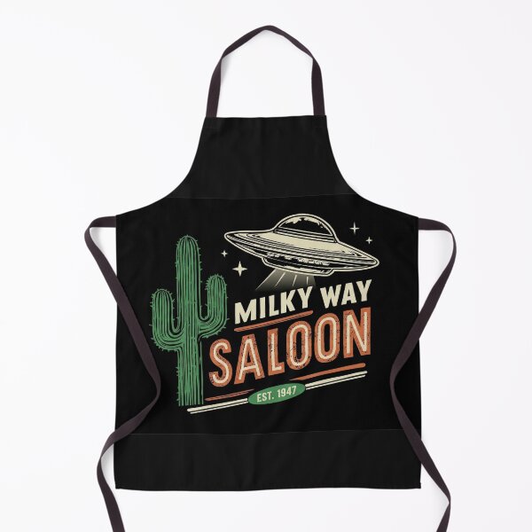 Item preview, Milky Way Saloon Logo – Retro Atomic Western Graphic designed and sold by Cosmic Cactus.