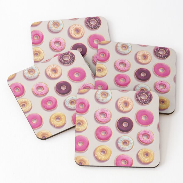 Item preview, Vibrant Donut Pattern Sweet Treat Foodie Design designed and sold by NicolasGlowArt.