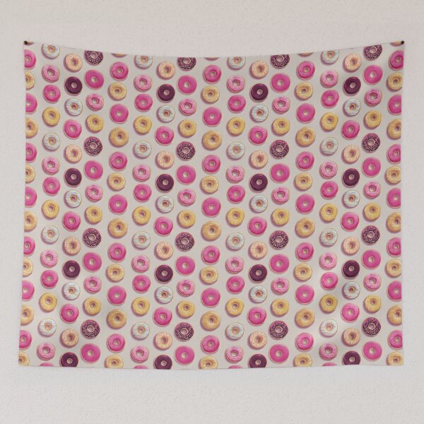 Item preview, Vibrant Donut Pattern Sweet Treat Foodie Design designed and sold by NicolasGlowArt.