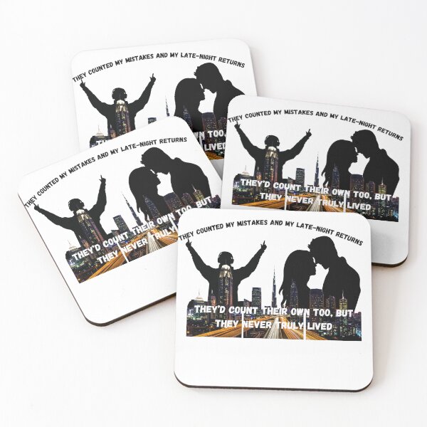 Item preview, Urban Life Quote - They Never Truly Lived Night Cityscape designed and sold by malishaminja.