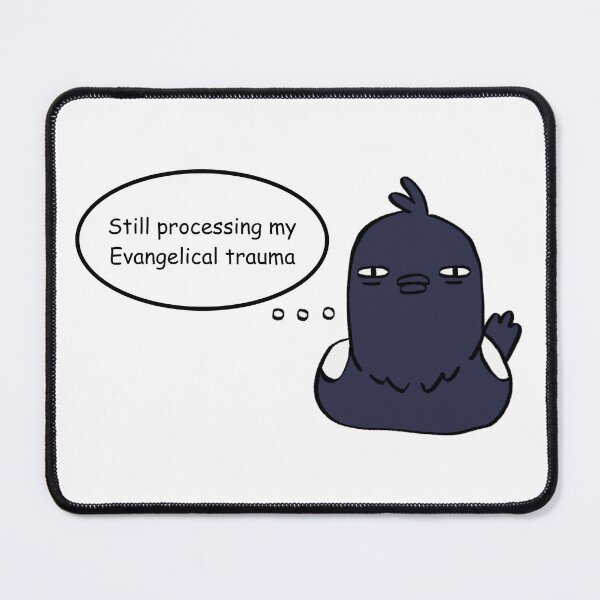 Item preview, Still Processing My Evangelical Trauma – Relatable Deconstruction Humor Sticker designed and sold by Alt Christian.