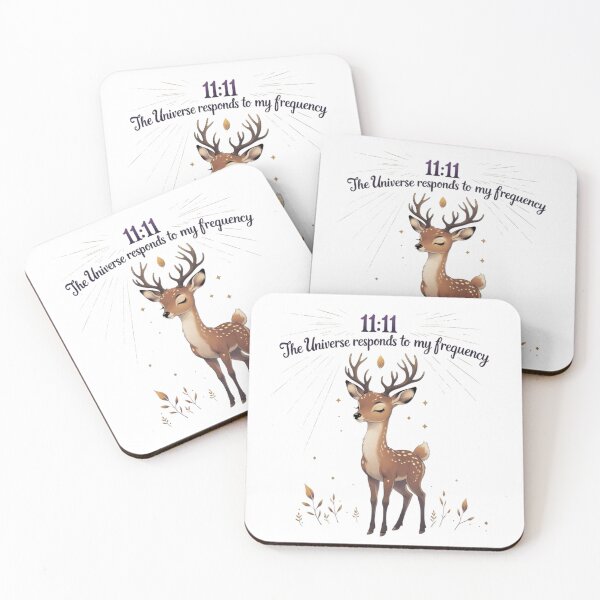 Item preview, Universe Responds 11 11 Cute Deer Woodland Nursery Wall Art designed and sold by AQUILAKREO.