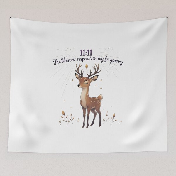 Item preview, Universe Responds 11 11 Cute Deer Woodland Nursery Wall Art designed and sold by AQUILAKREO.