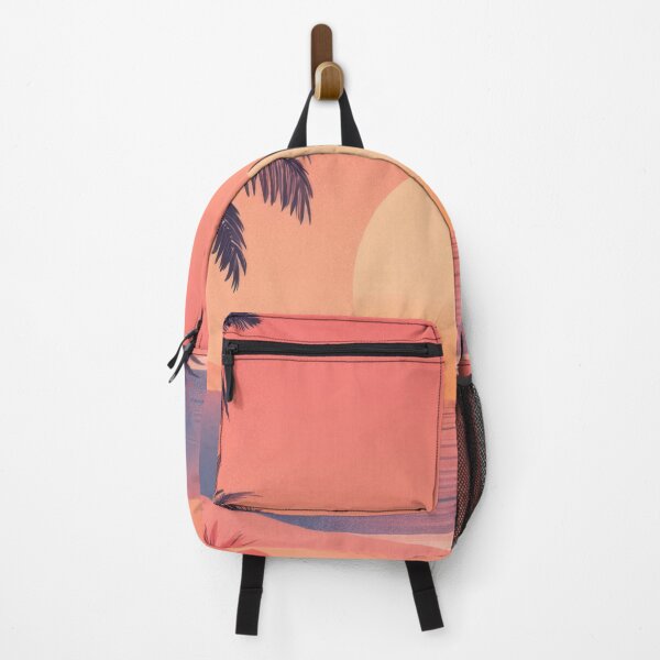 Item preview, Sunset over sandy beach with palms designed and sold by anytka.