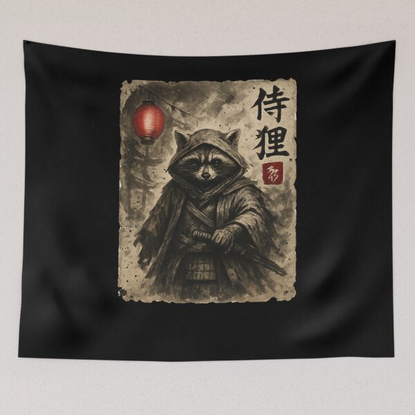Item preview, Raccoon Ronin Lantern Shadow designed and sold by SiarheiYur.