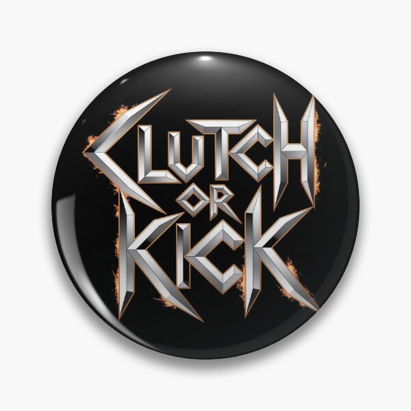 Item preview, Clutch or Kick - Aggressive Heavy Metal Gamer Typography designed and sold by Thompika.