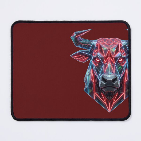 Item preview, Fierce Red Bull Head Geometric Design designed and sold by unboxedbyJuls.