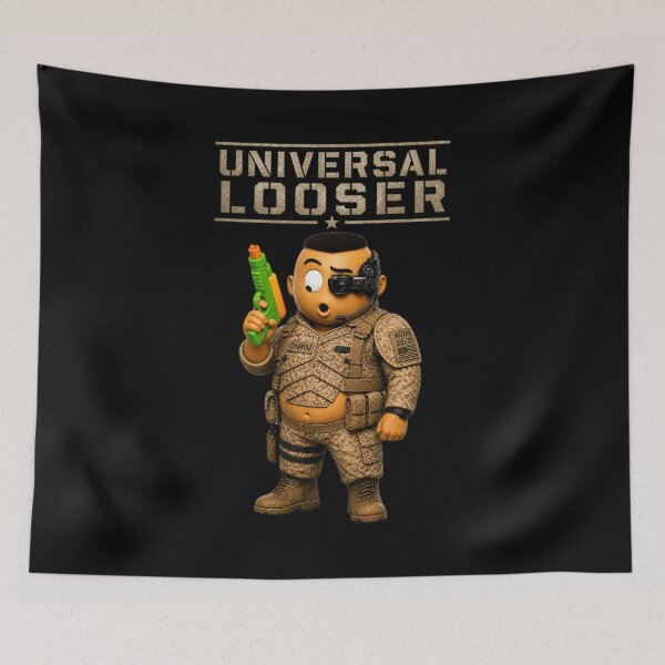 Item preview, Universal Looser Funny Soldier Parody – Chimou Toy Gun Meme Military Humor Design designed and sold by WotanArt.