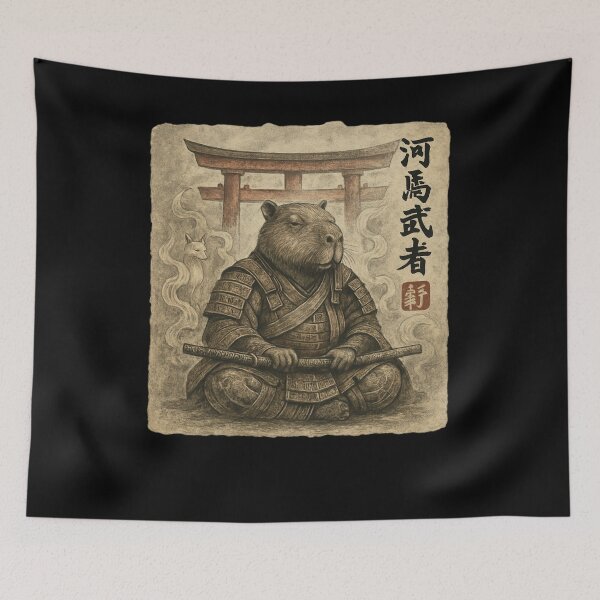 Item preview, Capybara Shrine Guardian designed and sold by SiarheiYur.