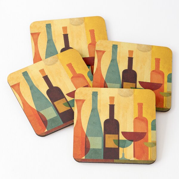 Item preview, Colorful bottles on a table display designed and sold by anytka.