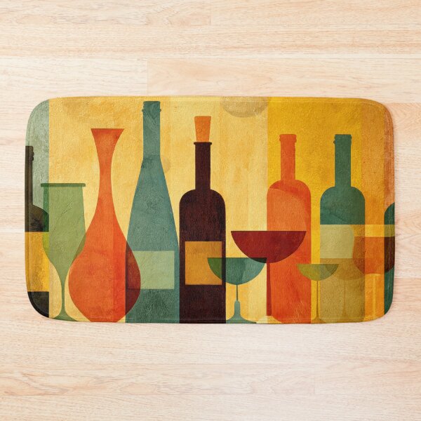 Item preview, Colorful bottles on a table display designed and sold by anytka.
