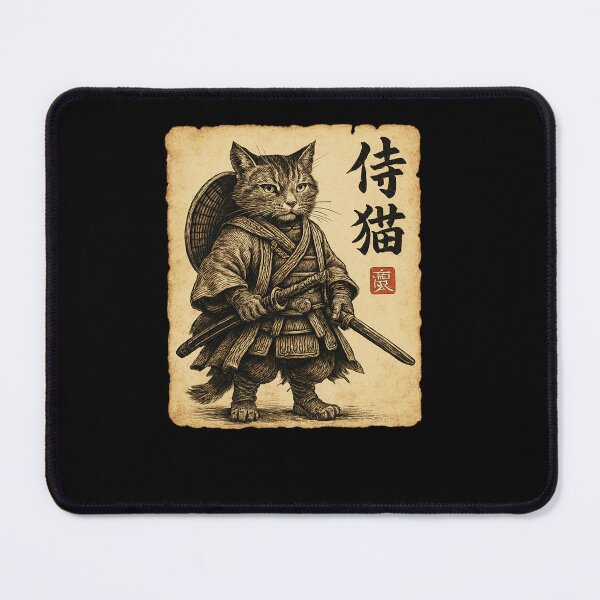 Item preview, Wandering Cat Ronin Traveler designed and sold by SiarheiYur.